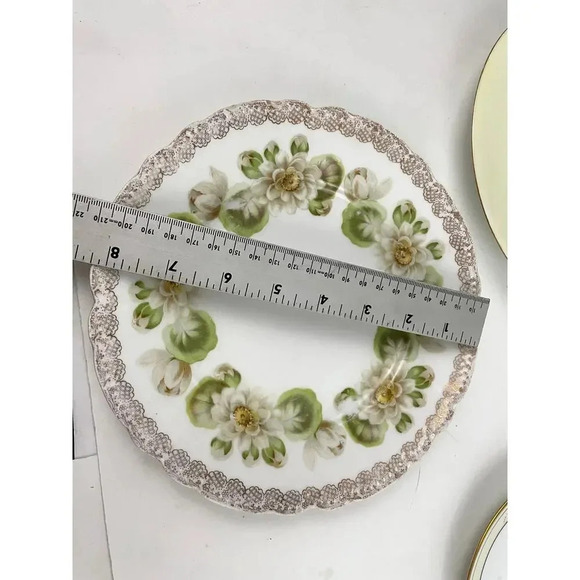VTG Lot of 3 Mismatched Dinner Appetizer Plates Porcelain Floral Bavaria - Picture 6 of 16